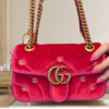 Gucci Pink Velvet Bag